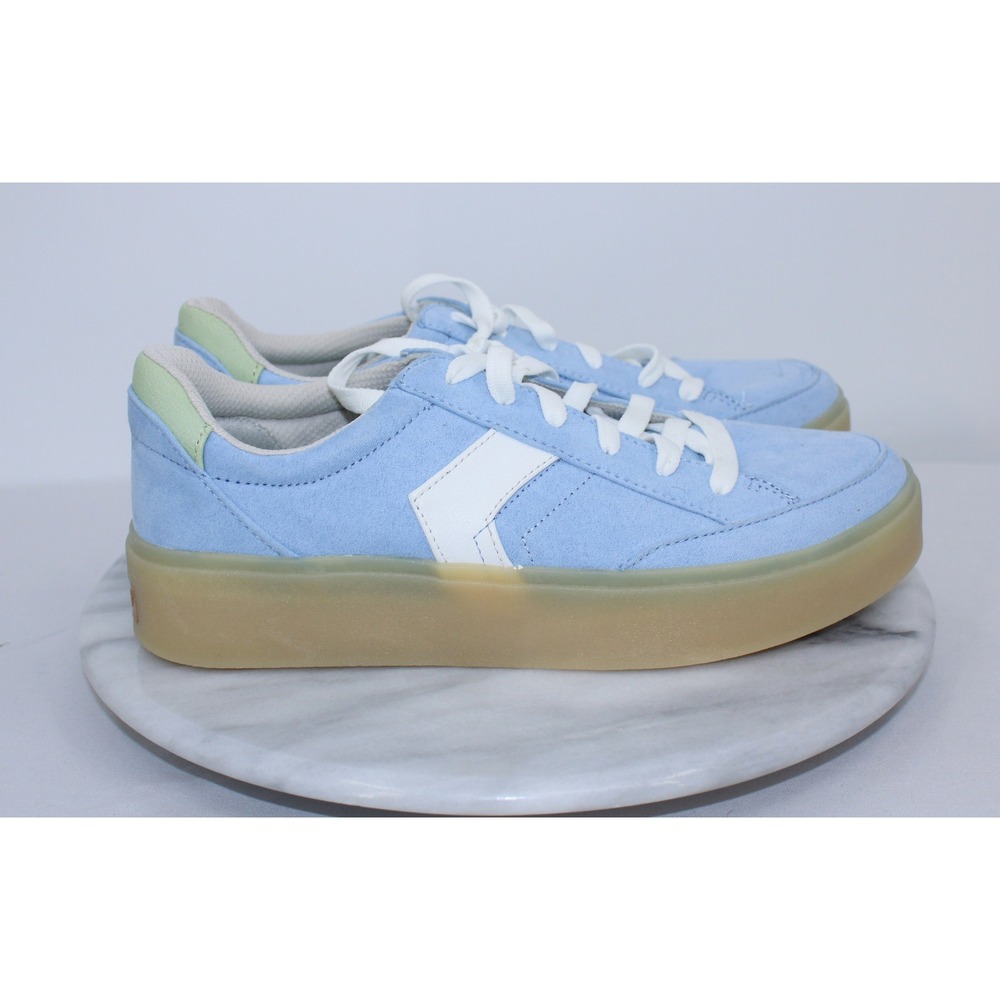 Dr Scholls Madison Lace Light Blue Platform Sneakers Womens 8M Low Top Shoes - Picture 4 of 8